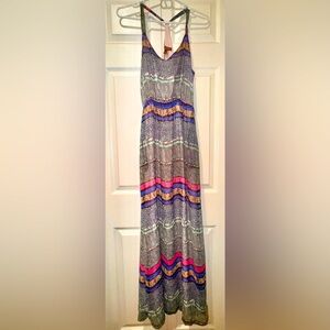 Hive & Honey Vibrant Striped Maxi Dress. Size Small. NWT